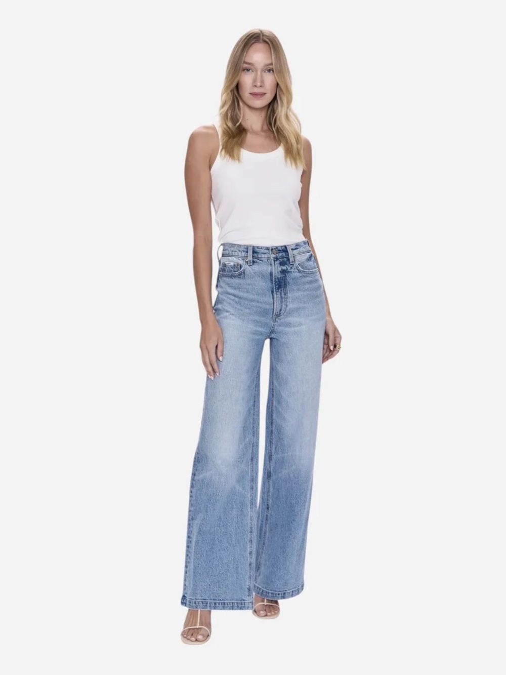🆕 PISTOLA Lana High Rise Ultra Wide Leg Jean - Break NWT SZ 26